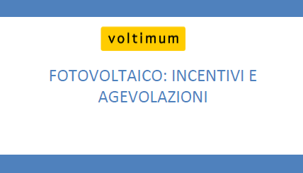 fotovoltaico incentivi