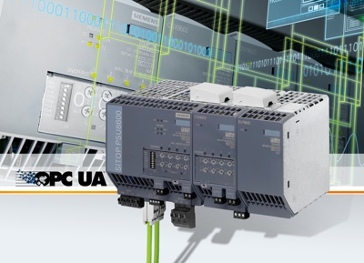 Sitop PSU8600 e Sitop UPS1600 sono ora dotati dello standard di comunicazione aperto OPC UA.