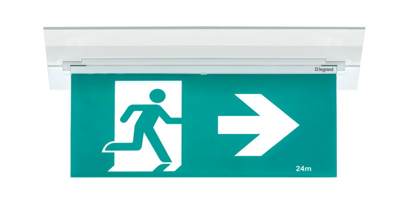 New from Legrand: Legrand E2 Edgelight Exit Sign –AXIOM Version