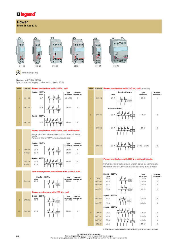 Legrand Contactors