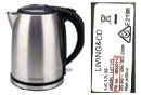 Recalled: The Warehouse - Living and Co. Stainless Steel and Red Kettles 1.7L