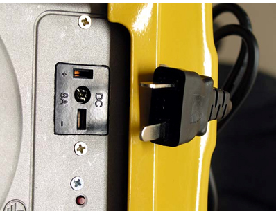 A suitable 12 volt plug and socket outlet