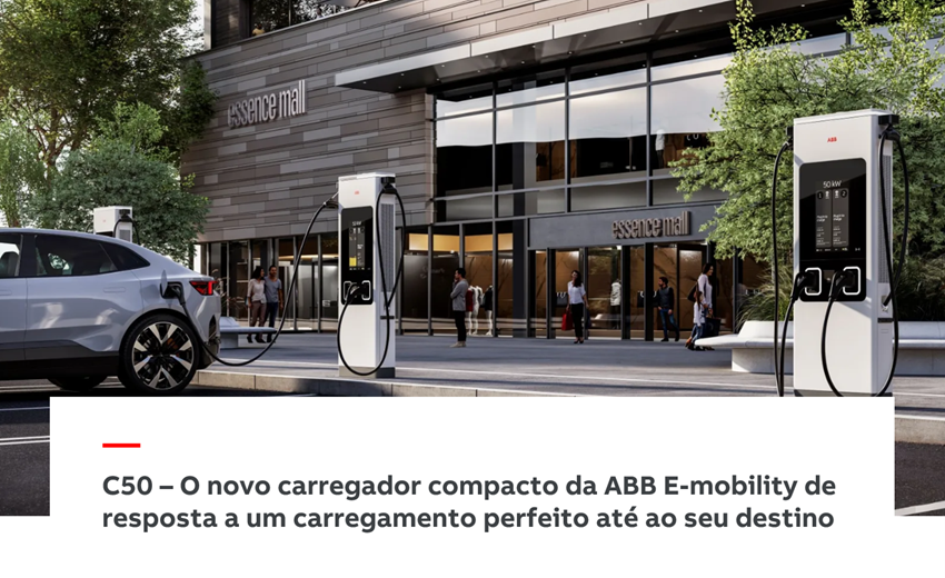 A ABB E-mobility, apresenta o carregador C50 com reconhecimento Red Dot ...