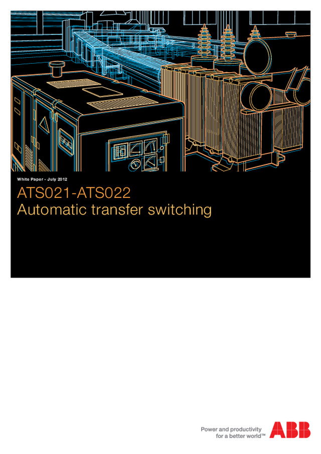 ATS021-ATS022 - Automatic transfer switching