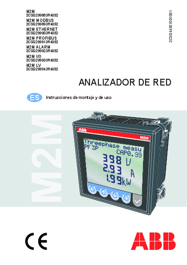 Manual de analisadores de rede M2M. Instruções de montagem e uso