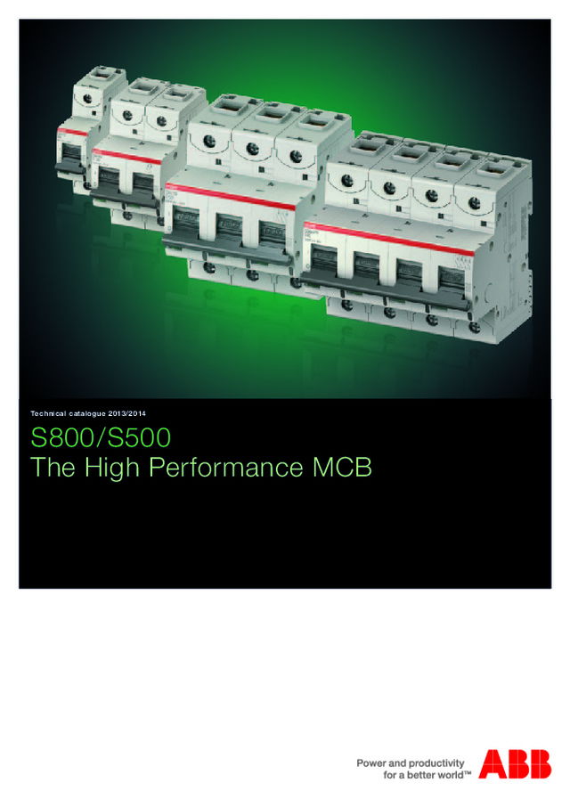 Catálogo técnico S800/S500