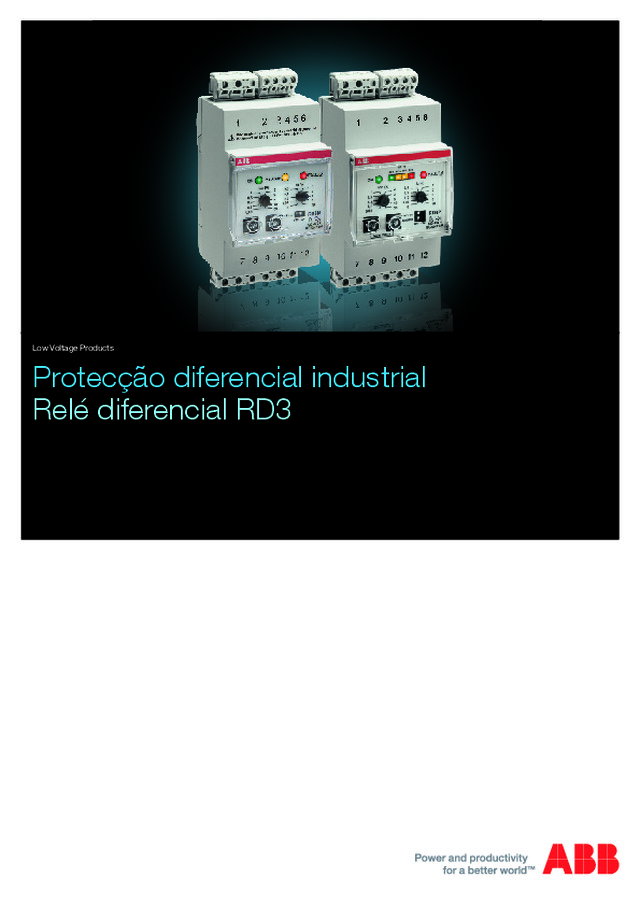 Catálogo produto - Protecção diferencial industrial | RD3