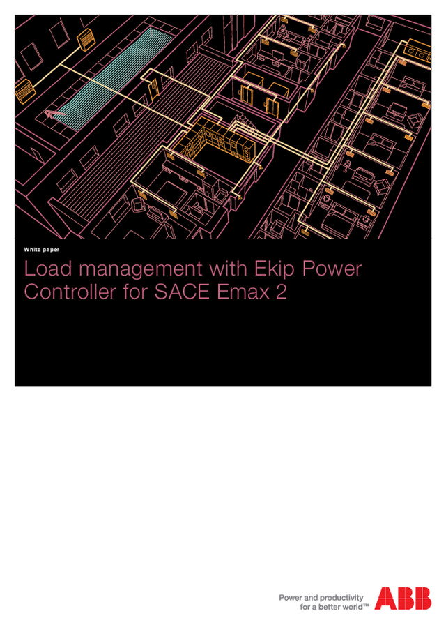 Load management with Ekip Power Controller for SACE Emax 2