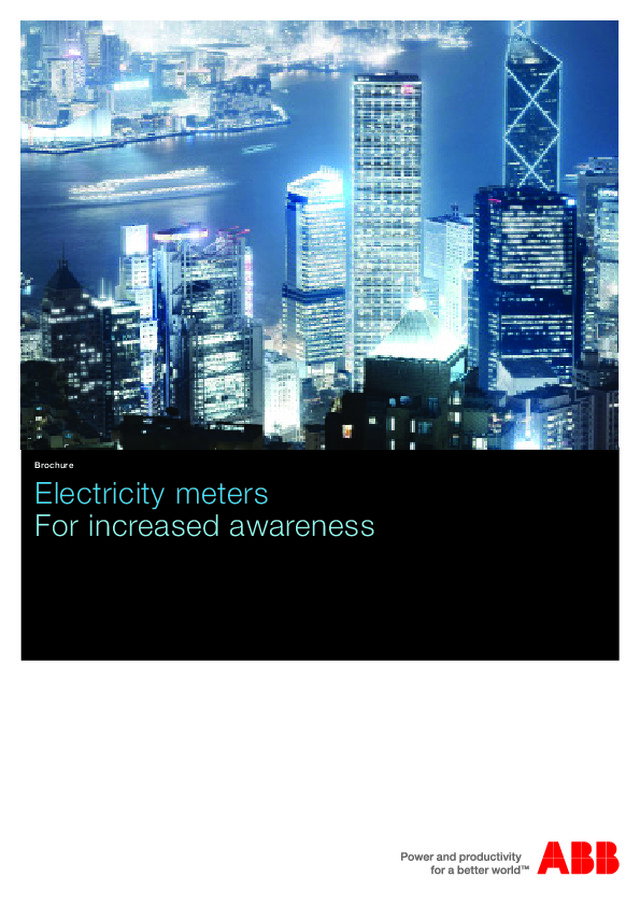 Electricity meters for increased awareness