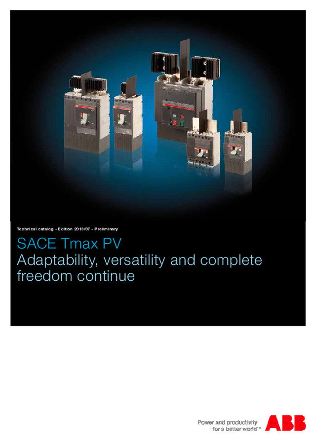 SACE Tmax PV | Adaptabilidade, versatilidade e total liberdade continuam (EN)