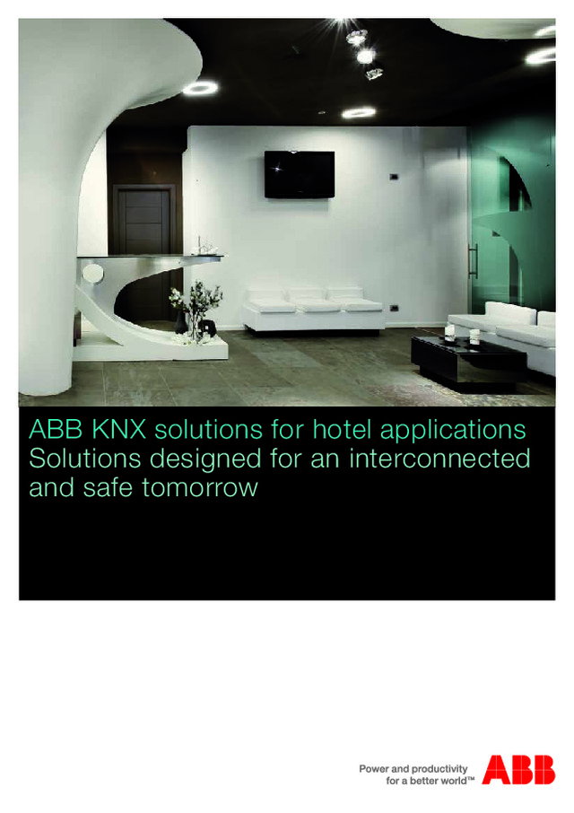 ABB KNX para aplicação em hotelaria (EN)