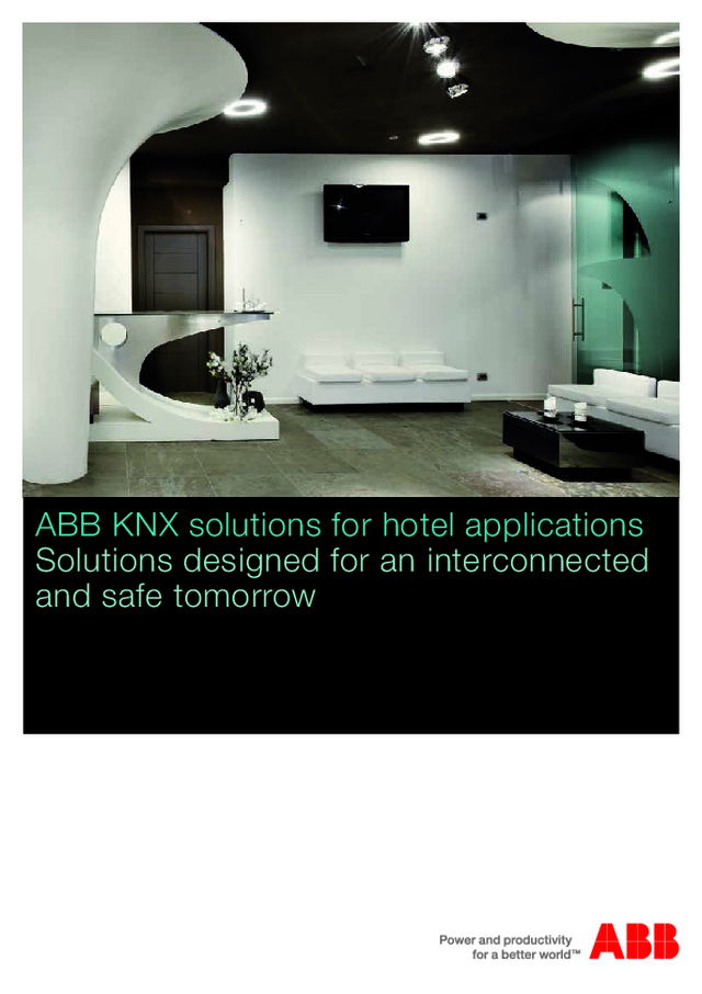 ABB KNX para aplicação em hotelaria (EN)