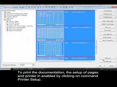 Tutorial de DOC Electrical Calculation Module – Lição 1.10: Documentação (EN)