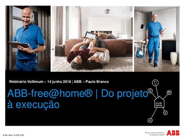 Webinário – ABB-free@home® | Do projecto à execução