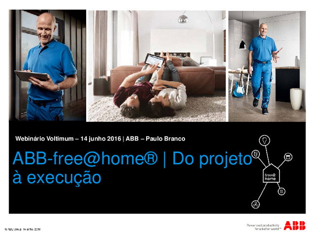 Webinário – ABB-free@home® | Do projecto à execução