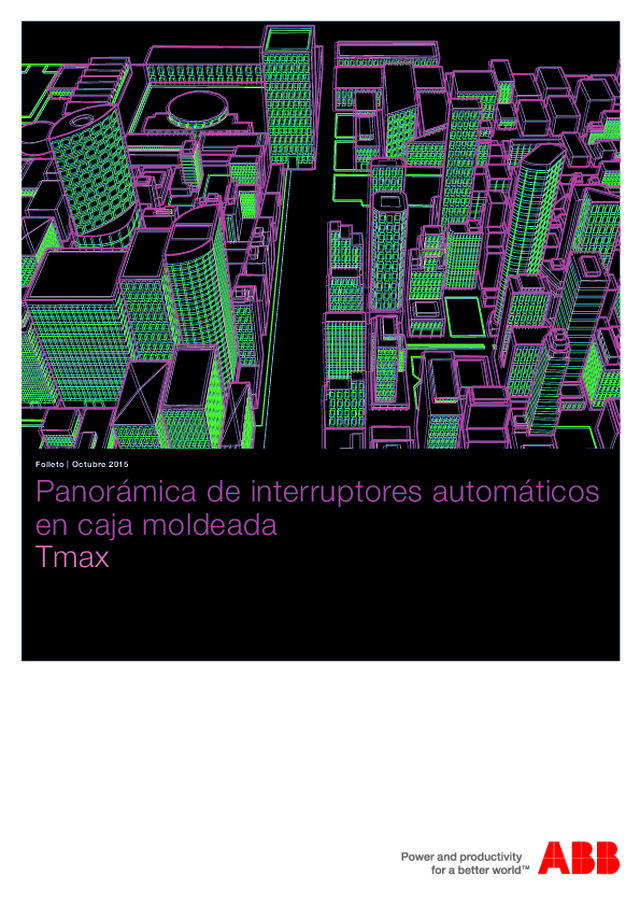 Folheto Tmax — disjuntores em caixa moldada até 3200A (em espanhol)