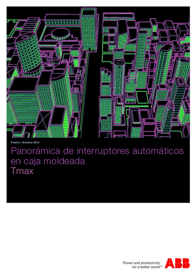 Folheto Tmax — disjuntores em caixa moldada até 3200A (em espanhol)