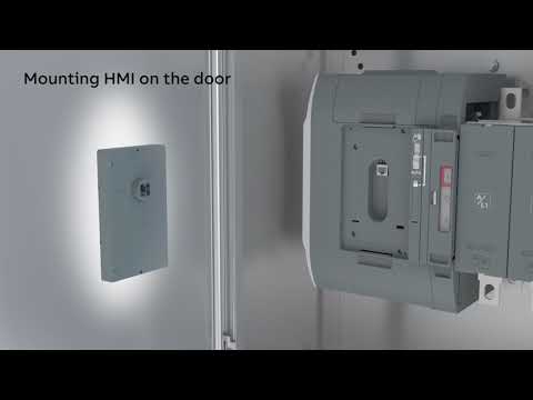 Instalação do ATS no quadro e do HMI na porta - TruONE ATS