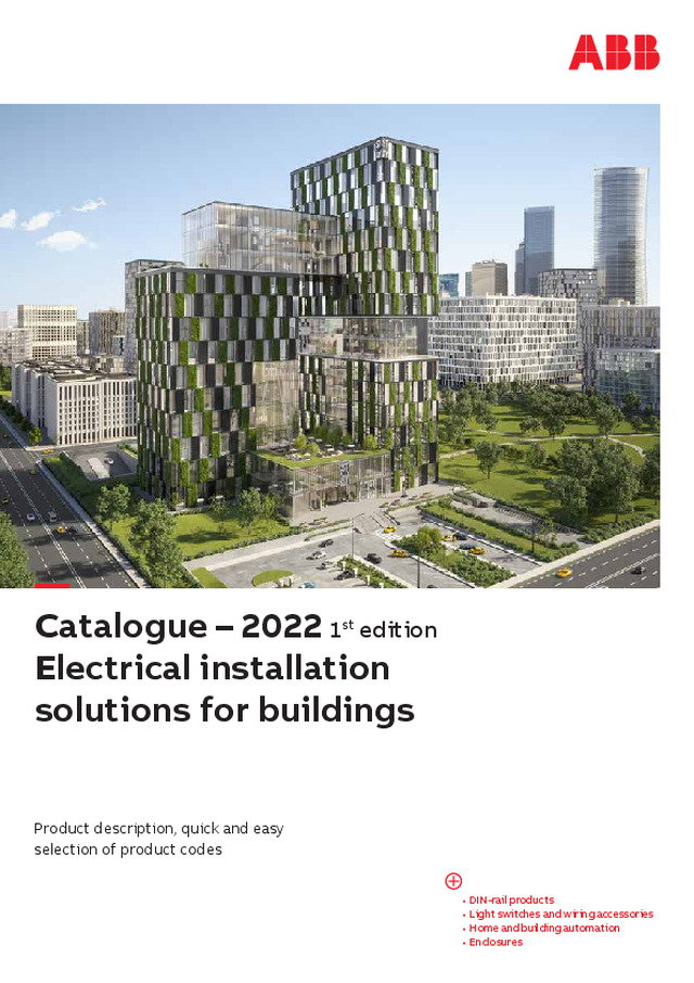 Catalogue ABB 2022 1st edition - Electrical installation solutions for buildings