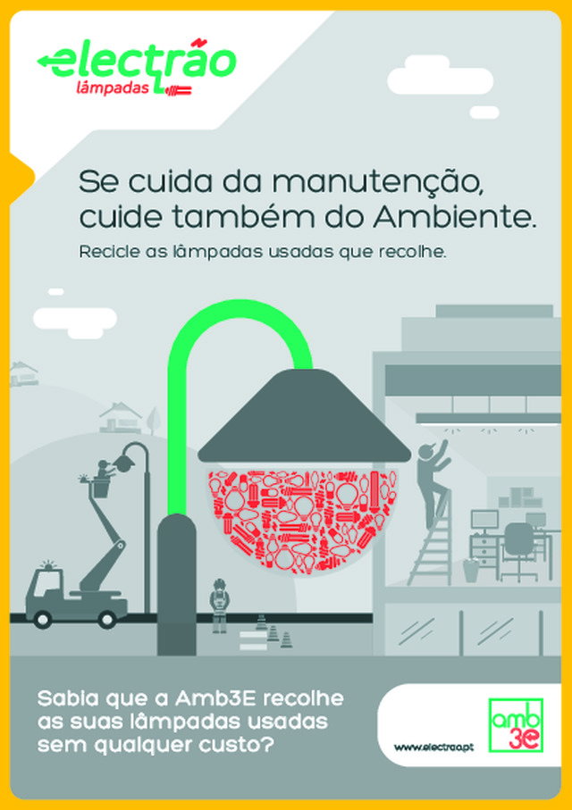 Folheto para profissionais | Recicle as lâmpadas usadas que recolhe