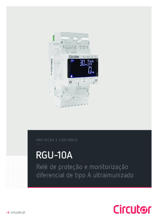 PROTEÇÃO E CONTROLO RGU-10A Relé de proteção e monitorização diferencial de tipo A ultraimunizado