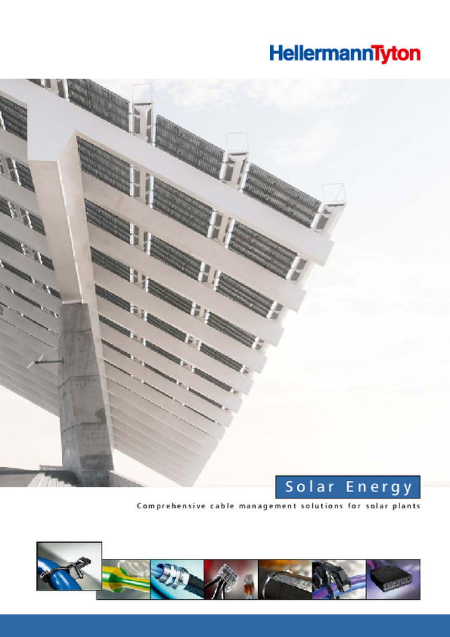 Catálogo para o mercado da energia solar - Produtos principais