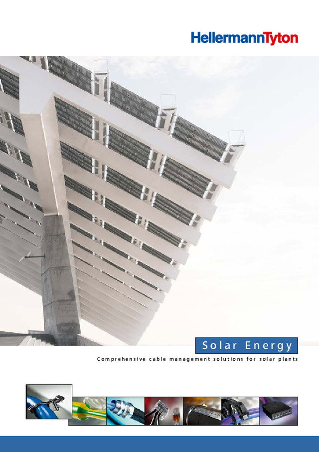 Catálogo para o mercado da energia solar - Produtos principais