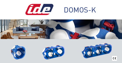 Caixas de mecanismos para paredes ocas: Série Domos-K