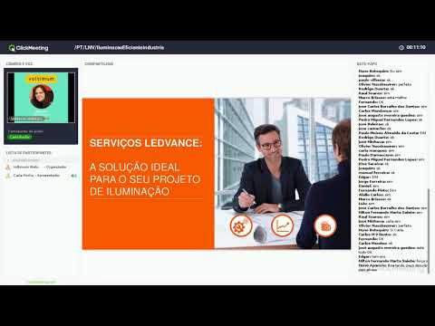 Gravação do webinar "Iluminação eficiente no sector industrial:  Naves industriais e escritórios"