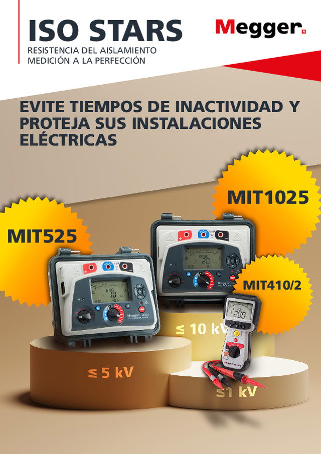 ISO STARS: Resistência de isolamento; Medida na perfeição
