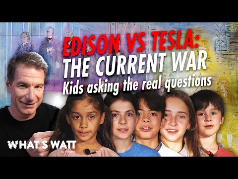 Edison vs. Tesla, a guerra atual: crianças fazendo as perguntas reais
