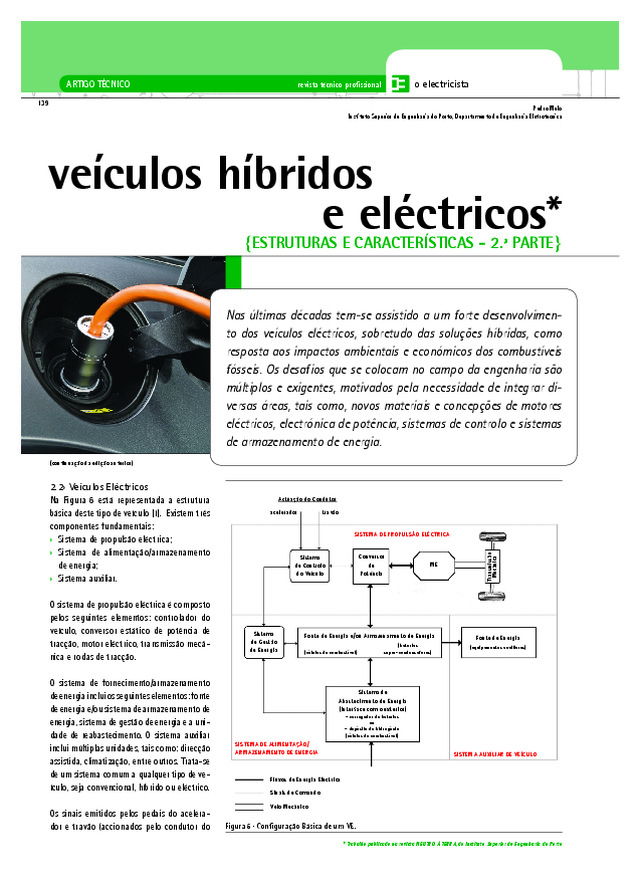 Veículos híbridos e eléctricos | Estruturas e características - 2ª Parte