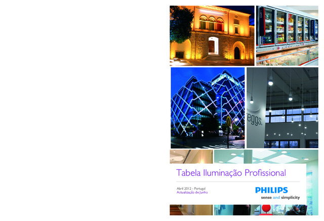Tabela de iluminação profissional - Junho 2012