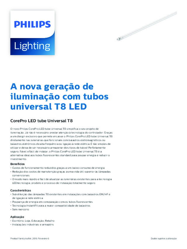 CorePro LED tube Universal T8