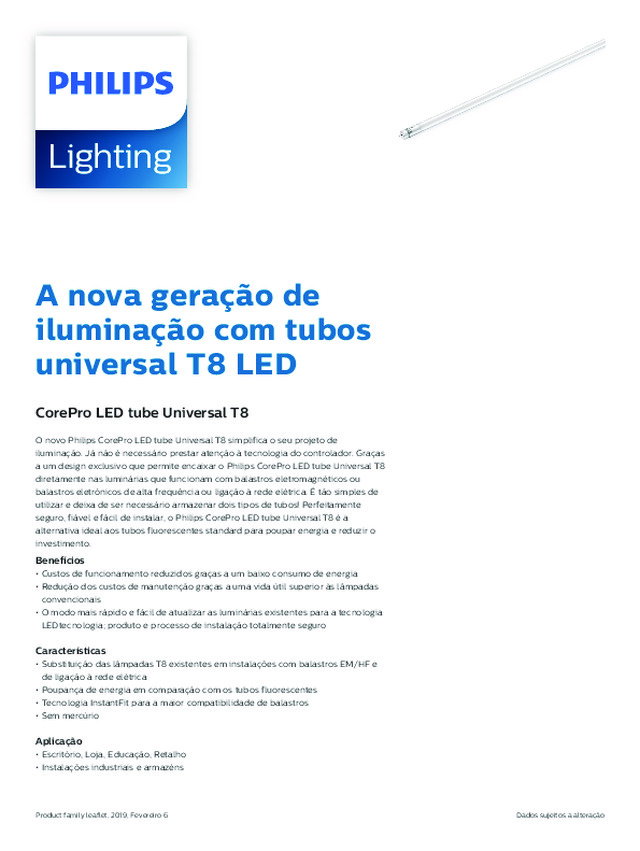 CorePro LED tube Universal T8