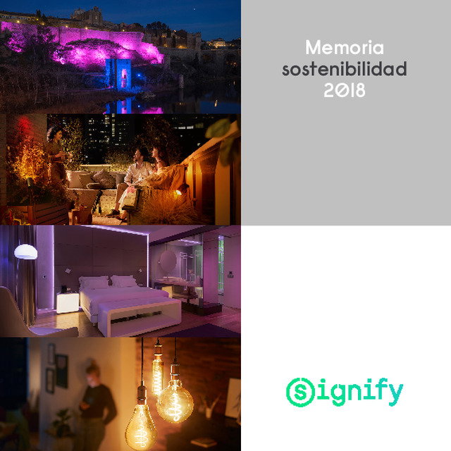 Relatório de sustentabilidade Signify 2018