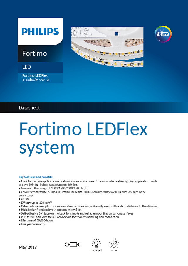 Fortimo LEDFlex 1500lm/m 9xx G1 - Ficha técnica
