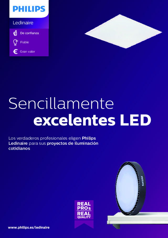 Folheto Philips Ledinaire