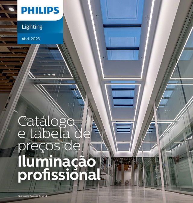 Catálogo e tabela de preços de Iluminação profissional - Abril 2023