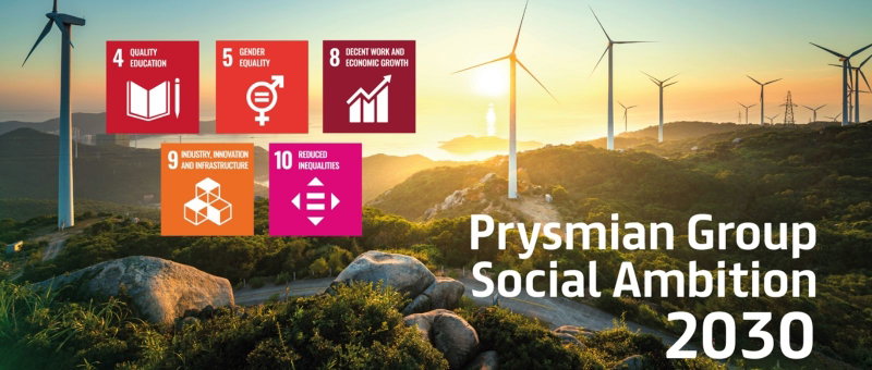 Prysmian Group acelera o seu compromisso para com a sustentabilidade ao estabelecer objetivos sociais em linha com as suas ambições em matéria de alterações climáticas