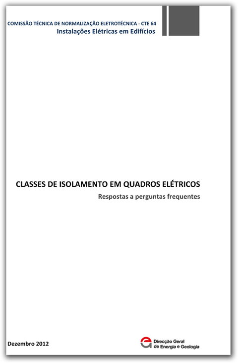 Classes de Isolamento dos Quadros Eléctricos