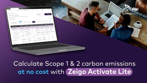 Schneider Electric lança Zeigo™ Activate Lite – a versão melhorada do seu plano de subscrição gratuito para uma gestão abrangente das emissões