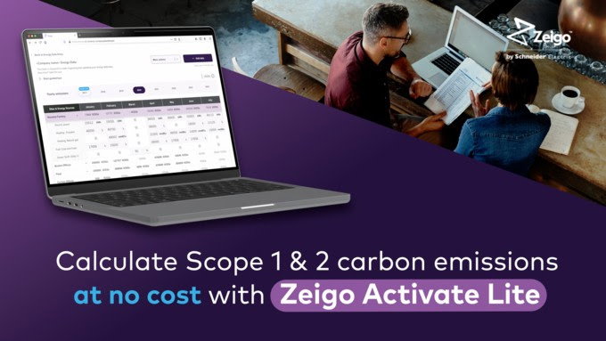 Schneider Electric lança Zeigo™ Activate Lite – a versão melhorada do seu plano de subscrição gratuito para uma gestão abrangente das emissões