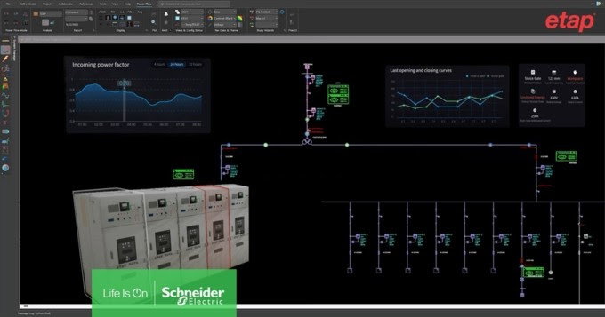 ETAP e Schneider Electric revelam primeiro gémeo digital do mundo capaz de simular necessidades energéticas de fábricas de IA, desde a rede ao chip, utilizando o NVIDIA Omniverse