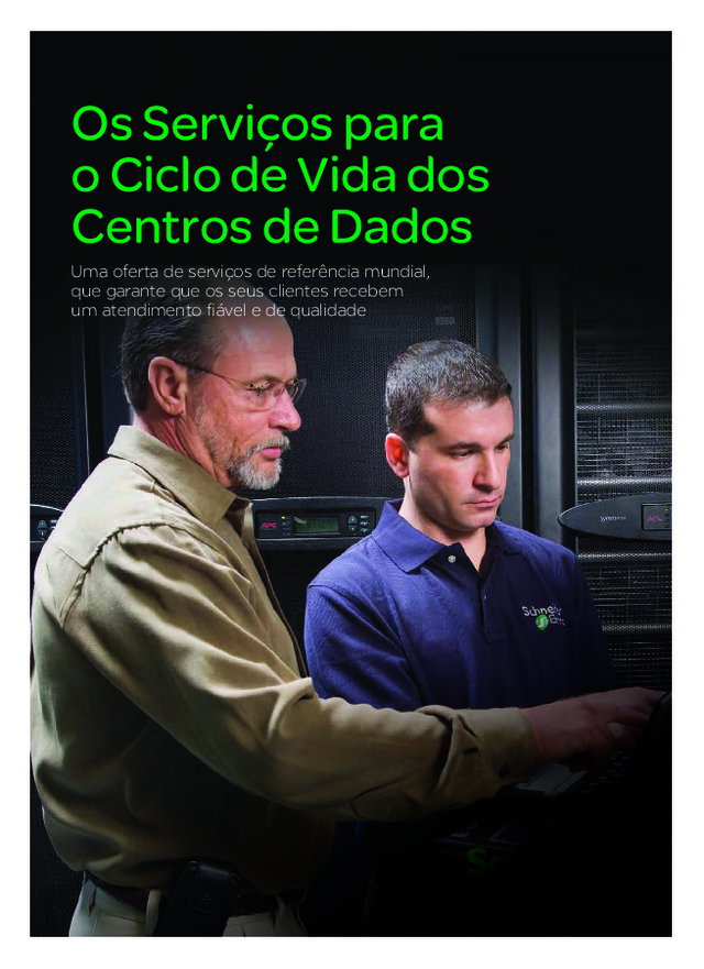 Os Serviços para o Ciclo de Vida dos Centros de Dados