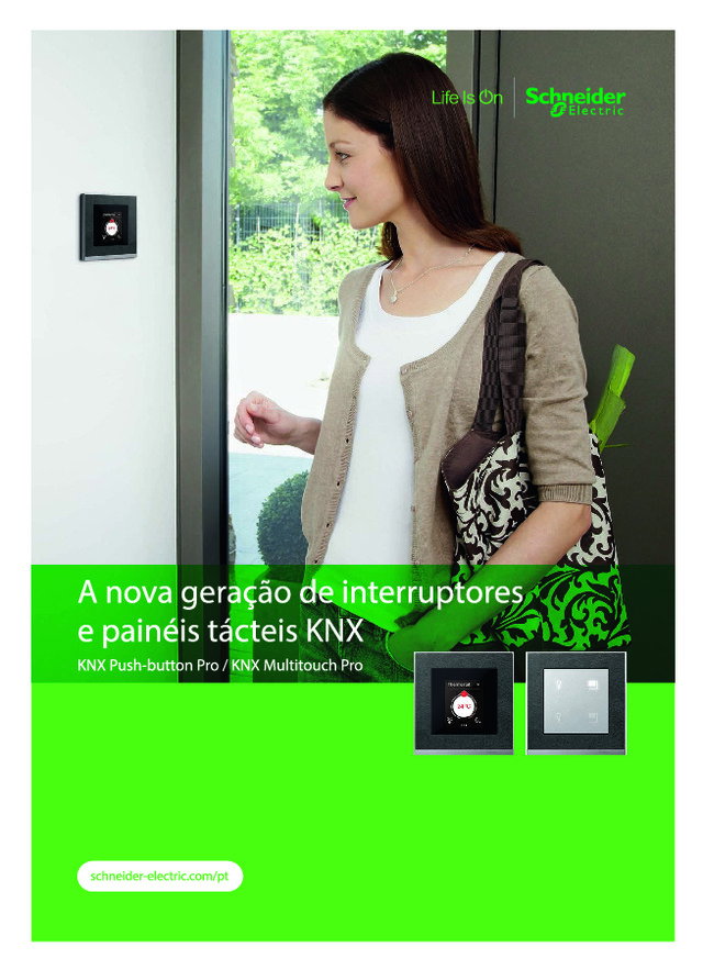 A nova geração de interruptores e painéis tácteis KNX