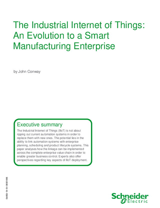 A Internet das Coisas Industrial: Uma evolução rumo à manufacturação inteligente