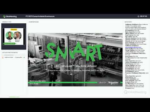 Webinar Schneider Electric sobre "Transformação Digital" - Módulo III: Ecostruxure Machine Advisor - A plataforma de serviços digitais para uma operação de máquinas perfeita e fiável