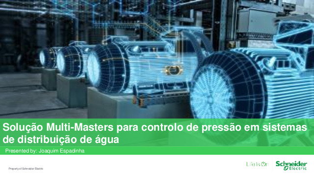 Apresentação do webinar Solução Multi-Master para controlo de pressão em sistemas de distribuição de água