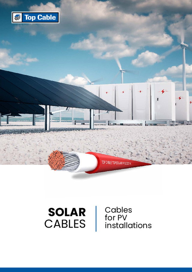 SOLAR CABLES: Cables for PV installations